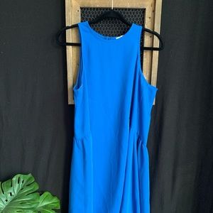 Royal blue high low dress